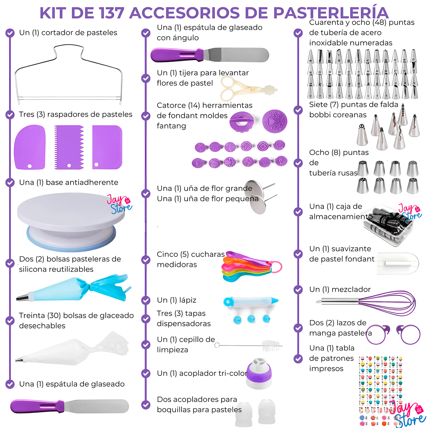 Kit Repostería de 137 piezas